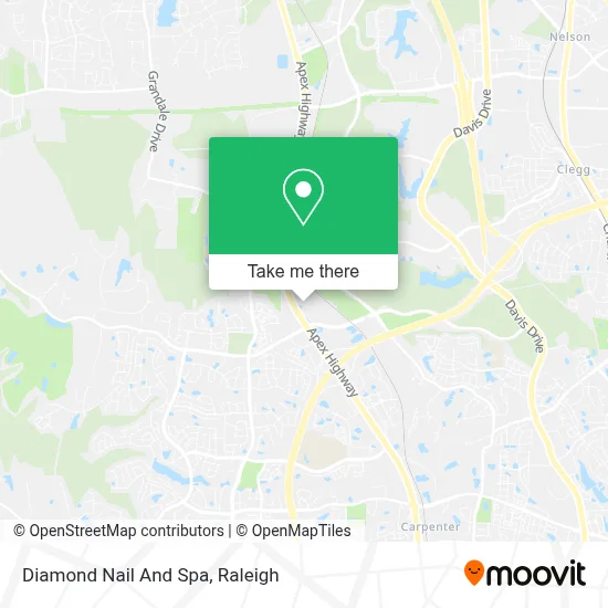 Diamond Nail And Spa map