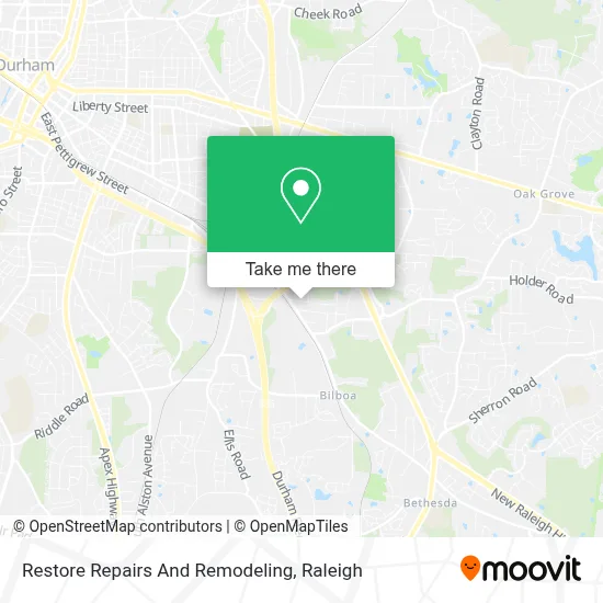 Restore Repairs And Remodeling map