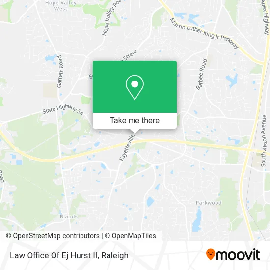 Law Office Of Ej Hurst II map