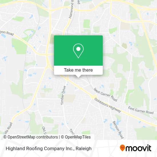Highland Roofing Company Inc. map