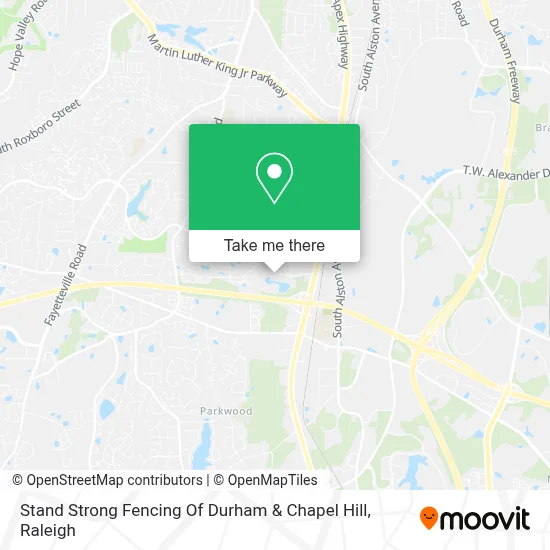 Stand Strong Fencing Of Durham & Chapel Hill map