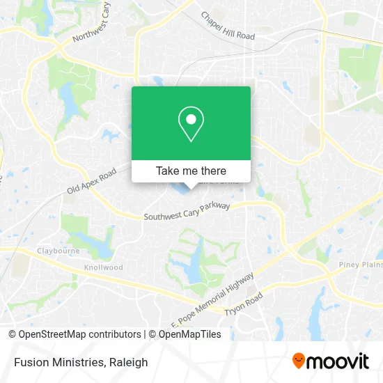 Fusion Ministries map