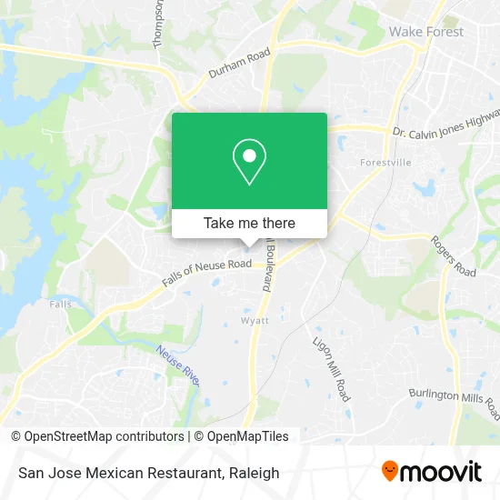 San Jose Mexican Restaurant map