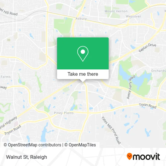 Walnut St map