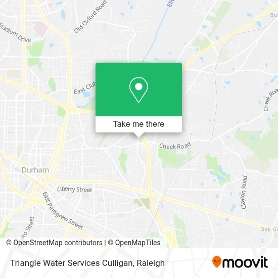 Triangle Water Services Culligan map
