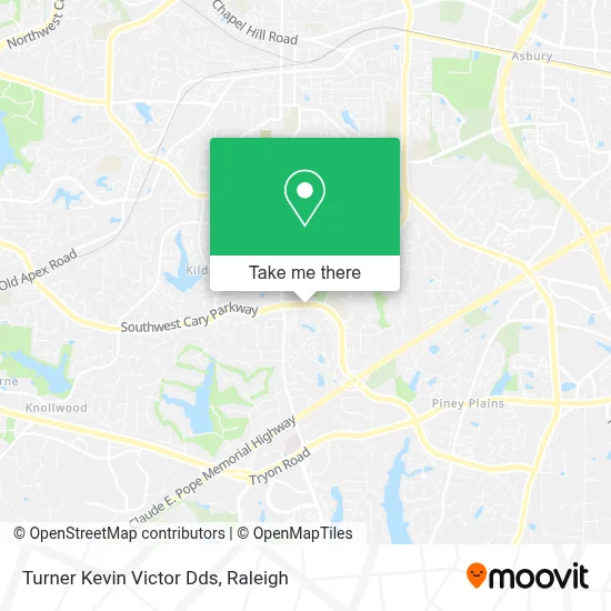 Turner Kevin Victor Dds map