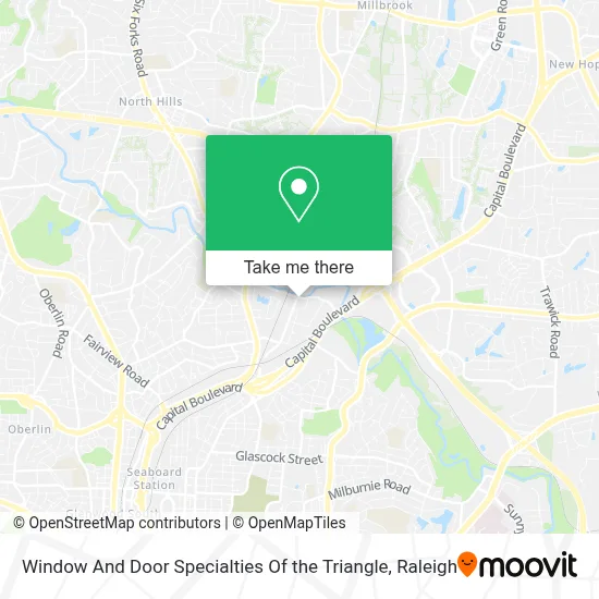 Window And Door Specialties Of the Triangle map