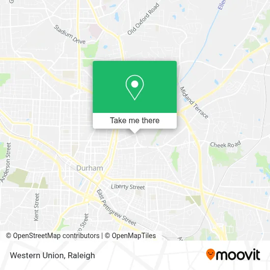 Western Union map