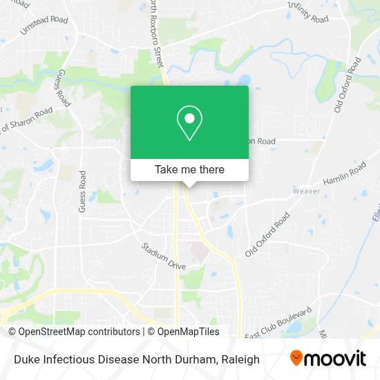 Duke Infectious Disease North Durham map