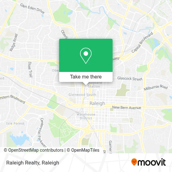 Raleigh Realty map