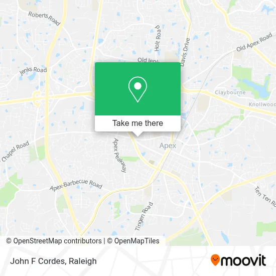 John F Cordes map