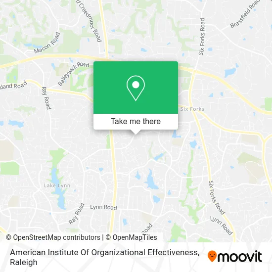 American Institute Of Organizational Effectiveness map