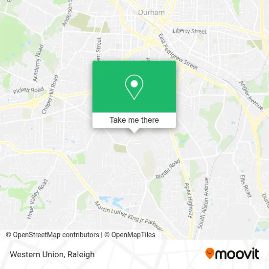 Western Union map