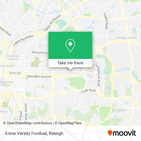 Enloe Varsity Football map