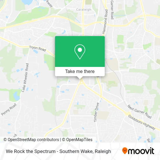 We Rock the Spectrum - Southern Wake map