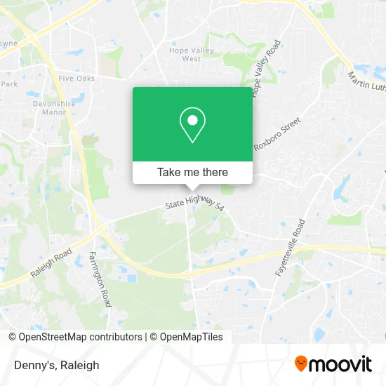 Denny's map