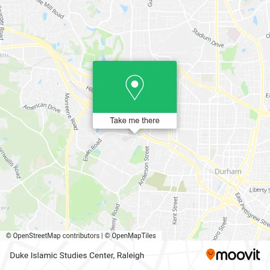 Duke Islamic Studies Center map