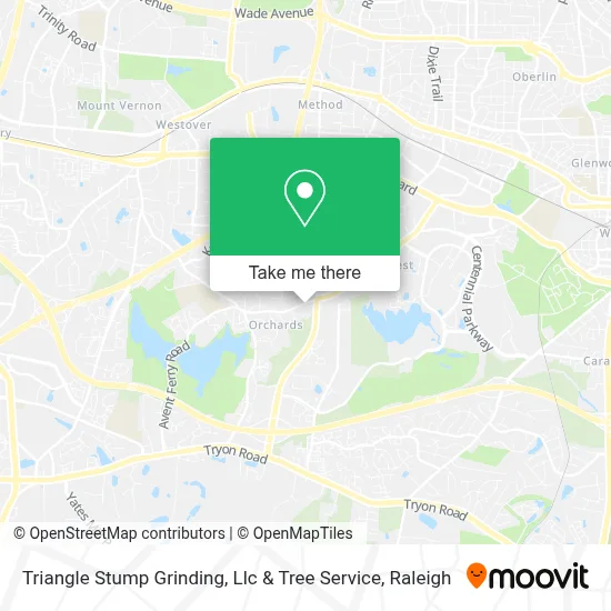 Triangle Stump Grinding, Llc & Tree Service map