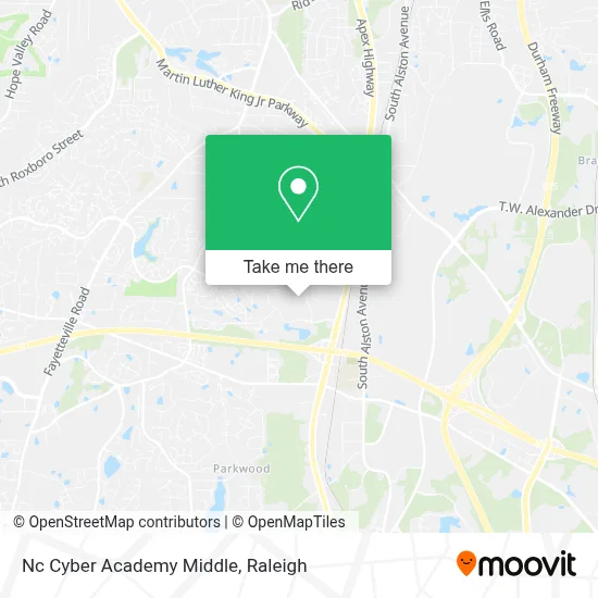 Nc Cyber Academy Middle map