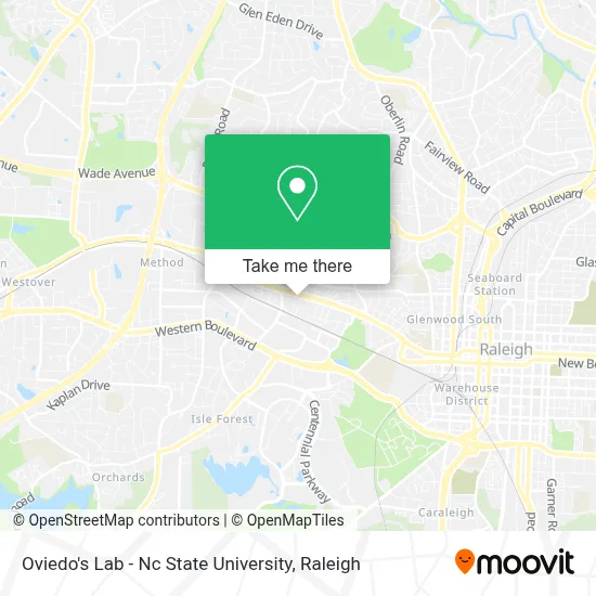 Oviedo's Lab - Nc State University map