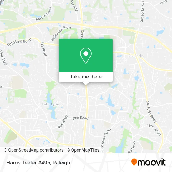 Harris Teeter #495 map