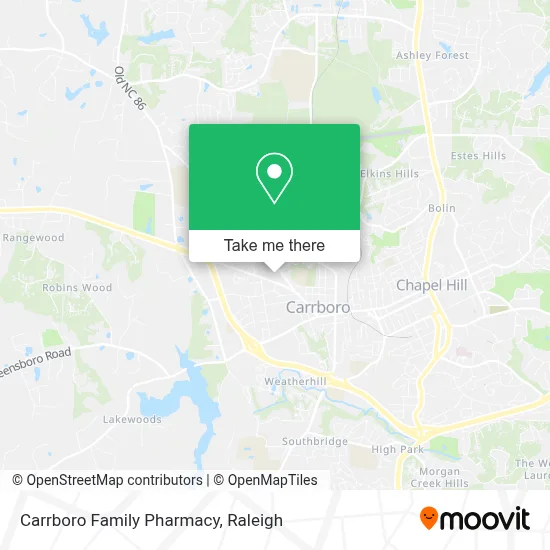 Carrboro Family Pharmacy map