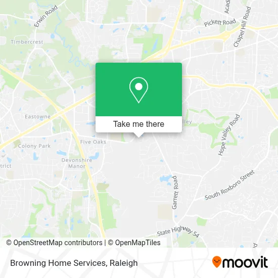 Browning Home Services map