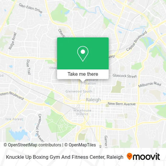 Knuckle Up Boxing Gym And Fitness Center map