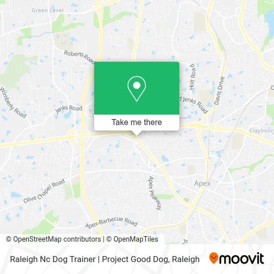 Raleigh Nc Dog Trainer | Project Good Dog map