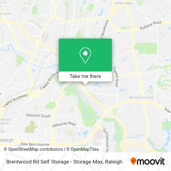 Brentwood Rd Self Storage - Storage Max map