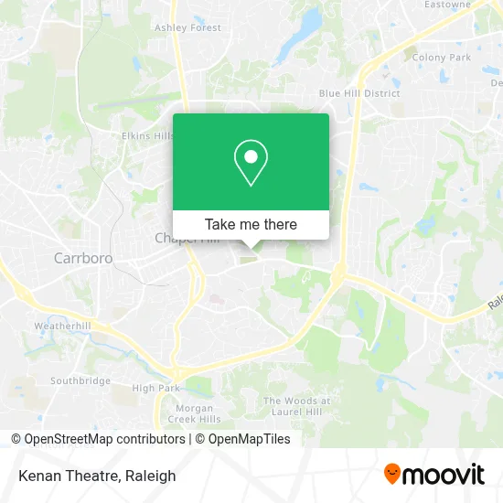 Kenan Theatre map