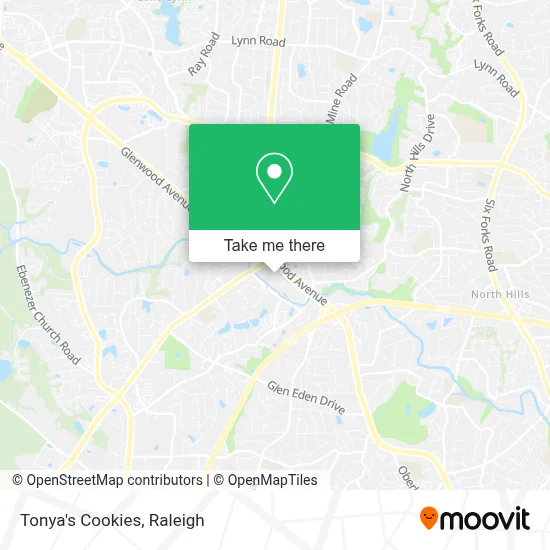 Tonya's Cookies map