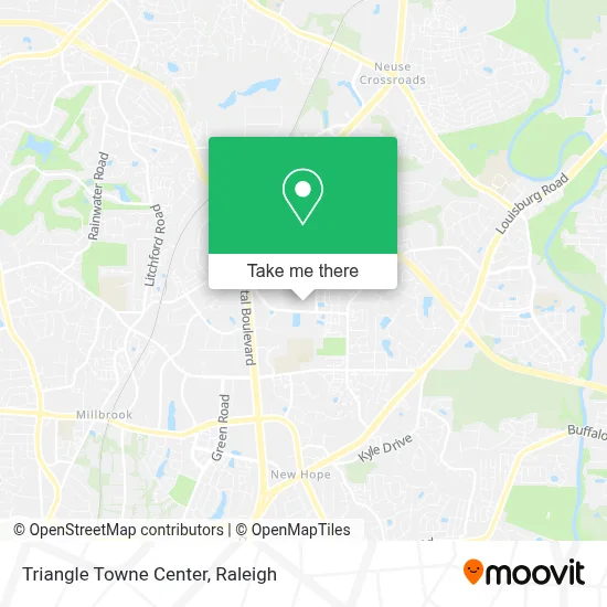Triangle Towne Center map