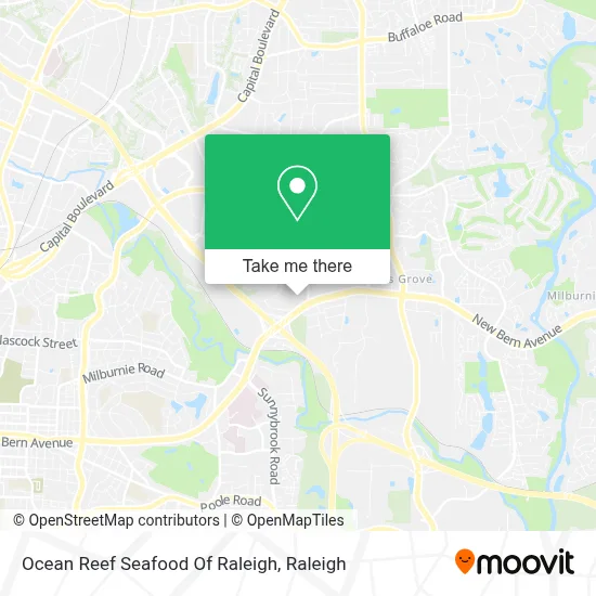 Ocean Reef Seafood Of Raleigh map