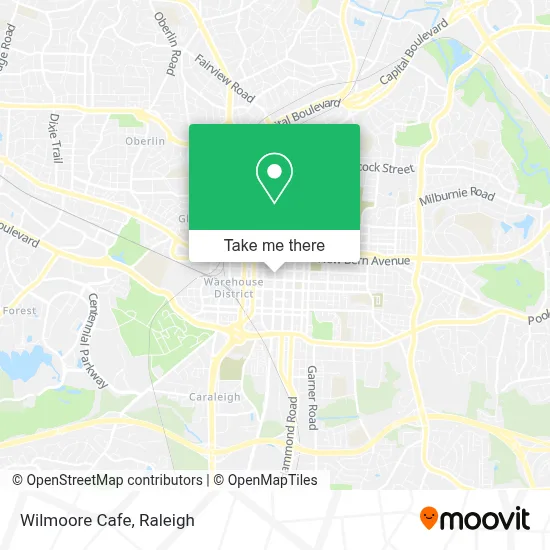 Wilmoore Cafe map