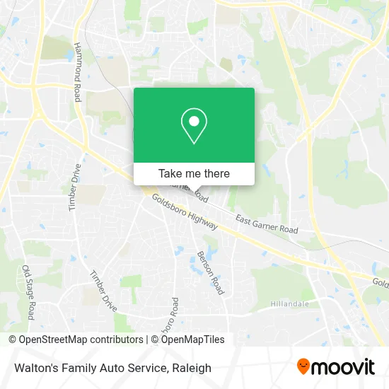 Walton's Family Auto Service map