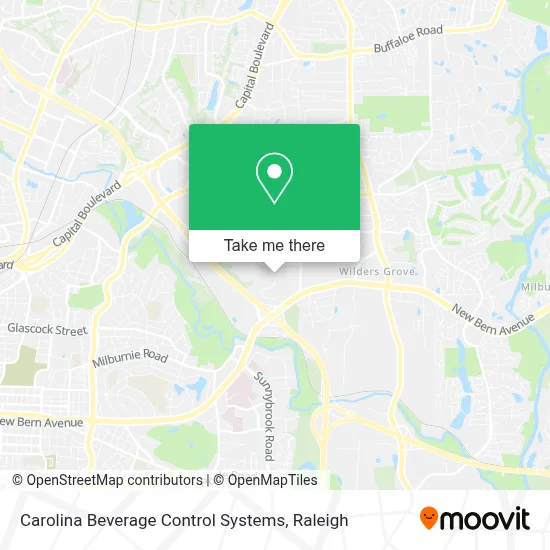 Carolina Beverage Control Systems map