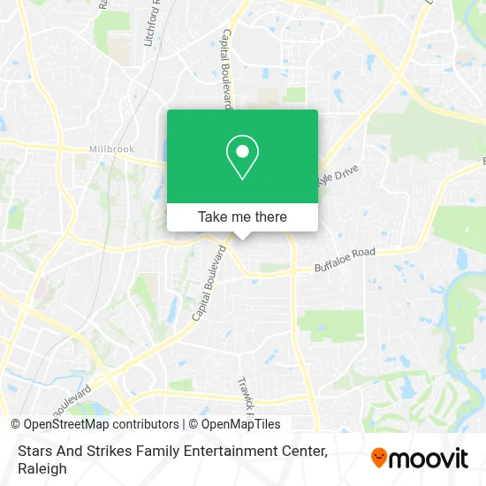 Stars And Strikes Family Entertainment Center map