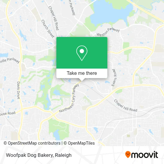 Woofpak Dog Bakery map