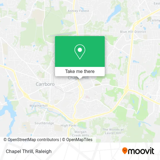 Chapel Thrill map
