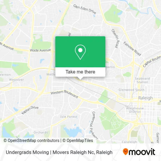 Undergrads Moving | Movers Raleigh Nc map