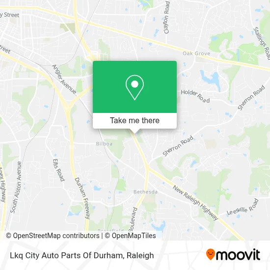 Lkq City Auto Parts Of Durham map