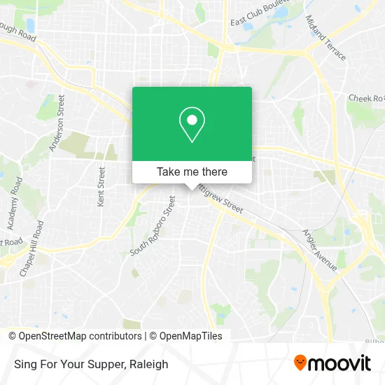 Sing For Your Supper map