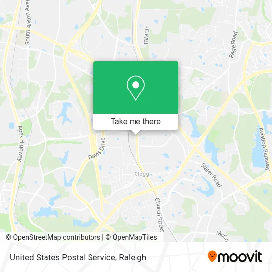 United States Postal Service map