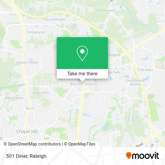 501 Diner map