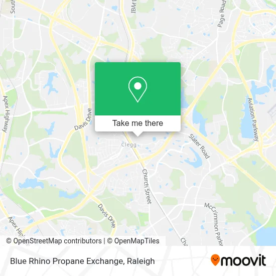Blue Rhino Propane Exchange map