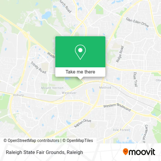 Raleigh State Fair Grounds map