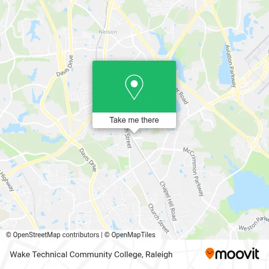 Wake Technical Community College map