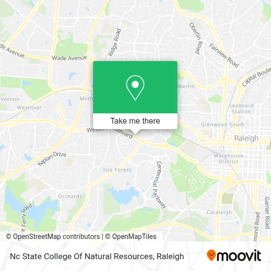 Nc State College Of Natural Resources map