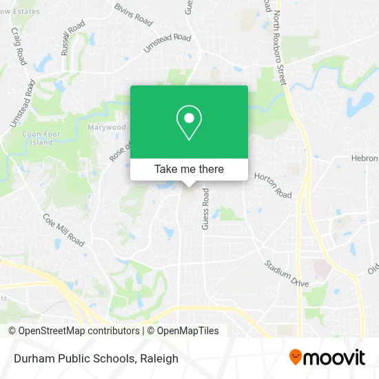 Durham Public Schools map